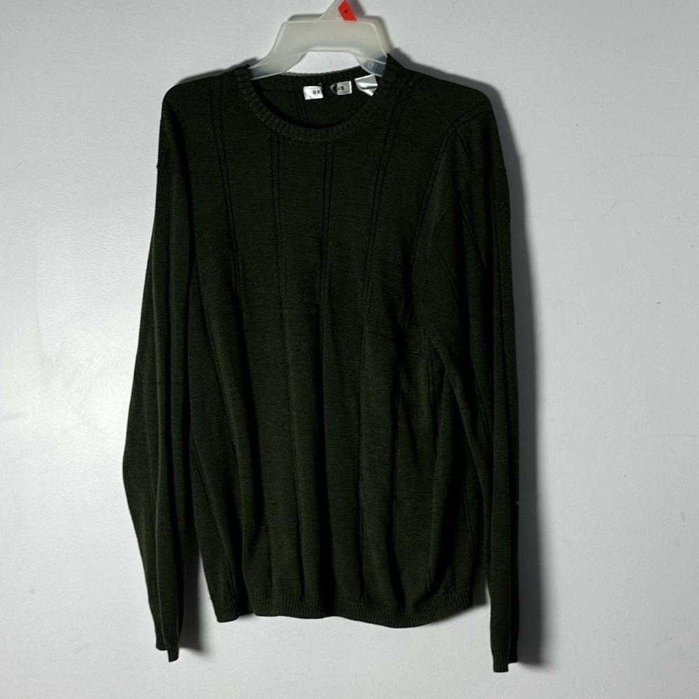 Mens Axcess Olive Green Sweater Large L